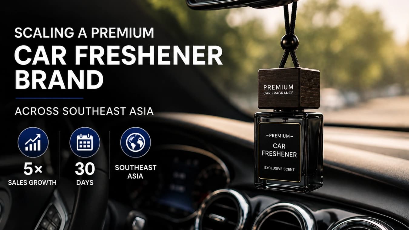 Scaling a Premium Car Freshener Brand 5x in 30 Days Across Southeast Asia