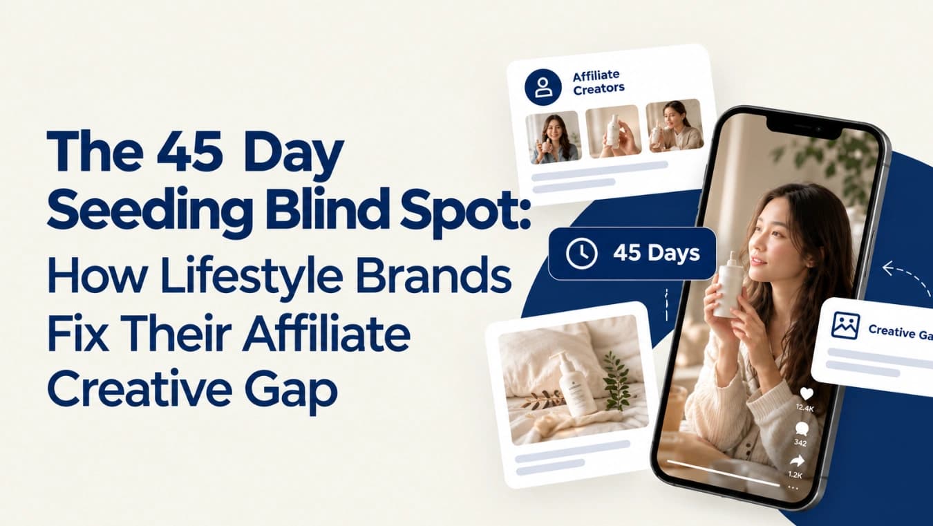 The 45-Day Seeding Blind Spot: How Lifestyle Brands Fix Their Affiliate Creative Gap