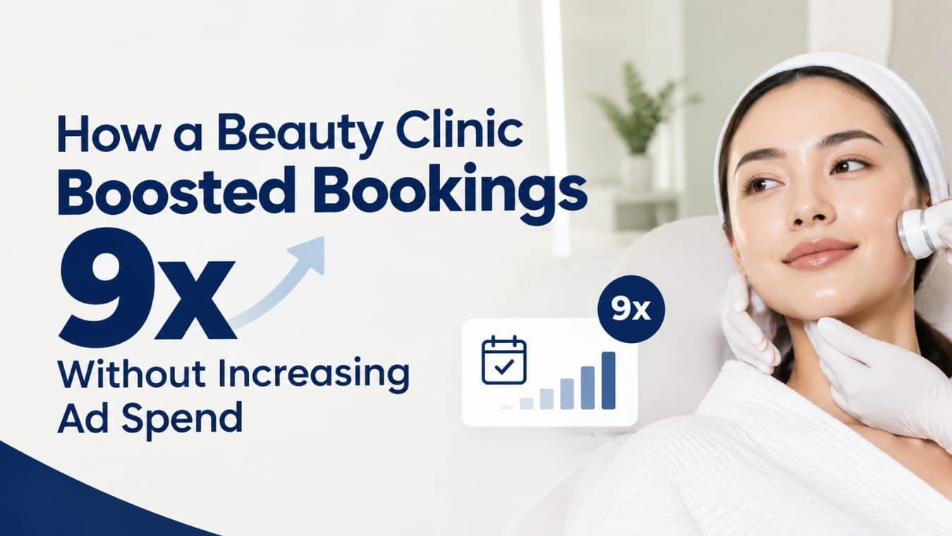 How a Beauty Clinic Boosted Bookings 9x Without Increasing Ad Spend
